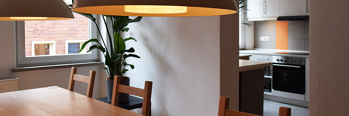 Esszimmer und Kueche in unterer Etage